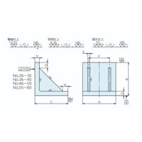 ナベヤ 溝なしアングルプレート NSA34 1個（直送品）