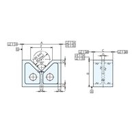 ナベヤ VブロックB型 VAーBA300 1個(2個)（直送品）