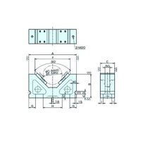 ナベヤ Vブロック B650 1個(2個)（直送品）