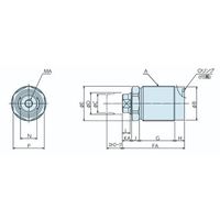 ナベヤ 油圧単動コンパクトシリンダ PCSA0301S 1個（直送品）