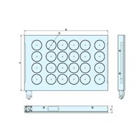 ナベヤ マグネットチャックセット MTB408HD70S1 1個（直送品）