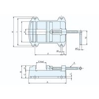 ナベヤ（NABEYA） 中型ボール盤用ベタバイスA型 BETA-A150 1個（直送品）