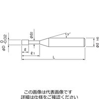 日進工具 アルミ用高能率エンドミル（DLCコーティング） ALZ345-DLCφ8×24 01-00666-00800 1本（直送品）