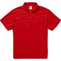 キャブ ４．１オンス ドライアスレチックポロシャツ（ポケット付） レッド CAB 591201 69 XXL 1着（直送品）