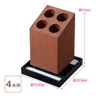 karari（カラリ） 珪藻土 アンブレラスタンド 4本用斜め ブラウン 傘立て 1個 アネスティカンパニー