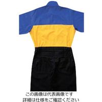 クレヒフク 綿100％トリコロールツナギ服 オレンジ×レッド×ブラック 5L 101-72-5L 1枚（直送品）