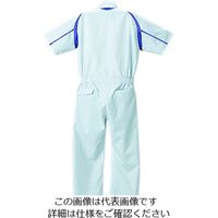 クレヒフク スポーツ夏半袖ツナギ服 シルバーグレー M 708-21-M 1枚（直送品）