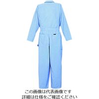 クレヒフク 夏ストライプツナギ服 ブルー LL 909-30-LL 1枚（直送品）