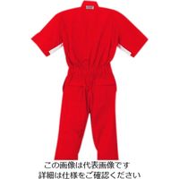 クレヒフク 半袖ピットスーツ レッド 4L KR403-80-4L 1枚（直送品）
