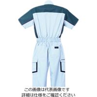クレヒフク 薄手半袖ピットスーツ ブルー 4L KR903-30-4L 1枚（直送品）