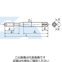 彌満和製作所 アルミ材用スパイラルタップ(インサートコイルねじ用) AL-SP STI B M4X0.7 1本（直送品）