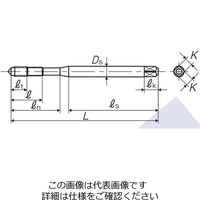 彌満和製作所 チタン合金用スパイラルタップ ZET-P B M5X0.8 P3 1本（直送品）