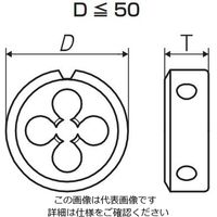 彌満和製作所 ソリッドダイス D HSS B 25X3/8 W 16 1本（直送品）