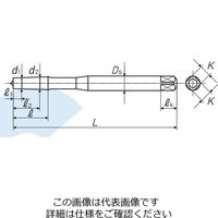 彌満和製作所 ロールタップ用下穴チェックピン テーパタイプ CPR-T B 3/8-24 1本（直送品）