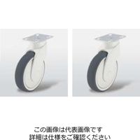 プラスチックデザインキャスタWAVE(スチール製金具・ステンレス製金具)自在ネジ込み WVXーTPAー101KーGSー10 1セット(4個)（直送品）