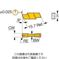 イスカル TAチップ GIFI5.00ー0.5IC20(6411033 GIFI5.00-0.5IC20 1セット(20個)（直送品）