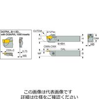 イスカル DGホルダー DGTR16Bー2D16SHー09363ーBO* 1本（直送品）