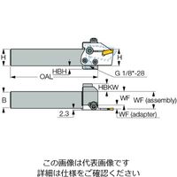 イスカル CGホルダー MAHPR25ーJHP 1本（直送品）