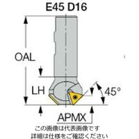 イスカル メントリカッター E45D16ーW25 1本（直送品）
