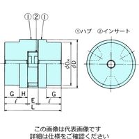 椿本チエイン ジョーフレックスカップリング Lシリーズ L190FーS 1個（直送品）