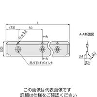 岩田製作所 塗装治具 ビーム1000 H1B800X50ーP 1個(10個)（直送品）