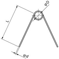 岩田製作所 塗装治具 パイプフック RO100ーP 1セット(30枚:10枚×3個)（直送品）
