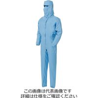 ミドリ安全 フード・マスク一体型つなぎ服 VEYS140B ブルー S 3148007003 1点（直送品）