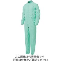 ミドリ安全 ベルデクセル×エレパスU つなぎ服 VEYS120G グリーン LL 3148006506 1点（直送品）