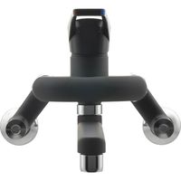 カクダイ GA-BA007 シングルレバー混合栓 ブラック 1個（直送品）