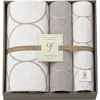 【ギフト包装】 グランフランセヌーベル　今治タオル　バス・フェイスタオルセット 21-7532-072 1個（直送品）