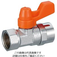 エスコ Rc1/8” ミニボールバルブ(メッキ付) EA425AG-61 1セット(10個)（直送品）