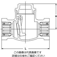エスコ Rc 1” スイングチャッキバルブ(給水用/青銅製) EA465BB-10 1個（直送品）