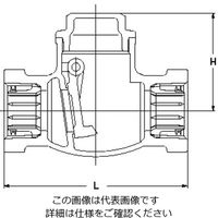 エスコ Rc 1” スイングチャッキバルブ(給水用/青銅製) EA465BC-10 1個（直送品）