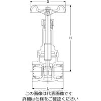 エスコ Rc 2” ゲートバルブ(給水用/青銅) EA470DG-20 1個（直送品）