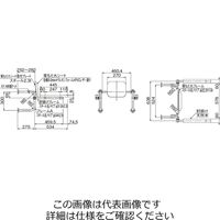 杉田エース トイレ用 背もたれ付手すり 壁付タイプ 455596 1個（直送品）