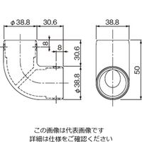 杉田エース セフティレール 木目調35 90度コーナー 455874 1セット(2個)（直送品）