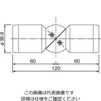 杉田エース セフティレール 木目調35 自在コーナー 455875 1セット(2個)（直送品）