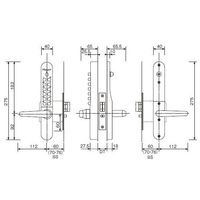 長沢製作所 キーレックス800#自動施錠22823ABBS60 22823ABBS60 1個（直送品）