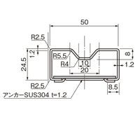杉田エース リードレール50ーS3640 50-S3640 1個（直送品）