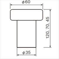 シロクマ RBー23ヘビー戸当り45ホワイト RB-23 1個（直送品）