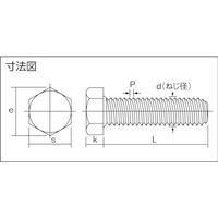 トラスコ中山 TRUSCO 六角ボルト 三価白 全ネジ M20×35 2本入 B722-2035 1パック(2本) 207-1704（直送品）
