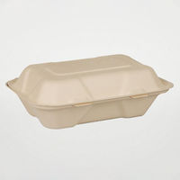 パックスタイル バガス容器 BBランチ 220-150 ラミ 654680 1セット(1袋(50枚)×4)