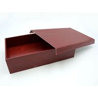 パックスタイル 朱漆 貼箱1.5合 80セット(10×8) 654713 1ケース(80枚入(10枚×8袋))（直送品）