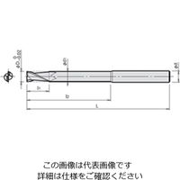 ダイジェット工業 ソリッドロングシャンクエンドミル XLSーE2形 XLSーE2ー3.5X150 1個（直送品）