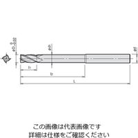 ダイジェット工業 ソリッドロングシャンクエンドミル XLSーE4形 XLSーE4ー9X230 1個（直送品）