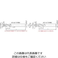 ダイジェット工業 ソリッドVポイントミル VSE形 VSEー025ー90 1個（直送品）