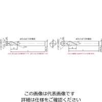 ダイジェット工業 DZコートソリッドVポイントミル DZーVSE形 DZーVSEー100ー60 1個（直送品）