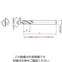 ダイジェット工業 DZコートソリッドVポイントミル(ロングシャンク) DZーVSEーLS形 DZーVSEーLSー030ー90 1個（直送品）