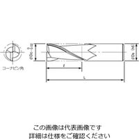 ダイジェット工業 アルミ加工用ソリッドエンドミル(ロング刃長) ALーSEEL2形 ALーSEEL2102 1個（直送品）
