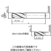 アルミ加工用ラフィングエンドミル(ロングシャンク・スリムシャンク) ALーOCRSーLS形 ALーOCRS3060ーLS 1個（直送品）